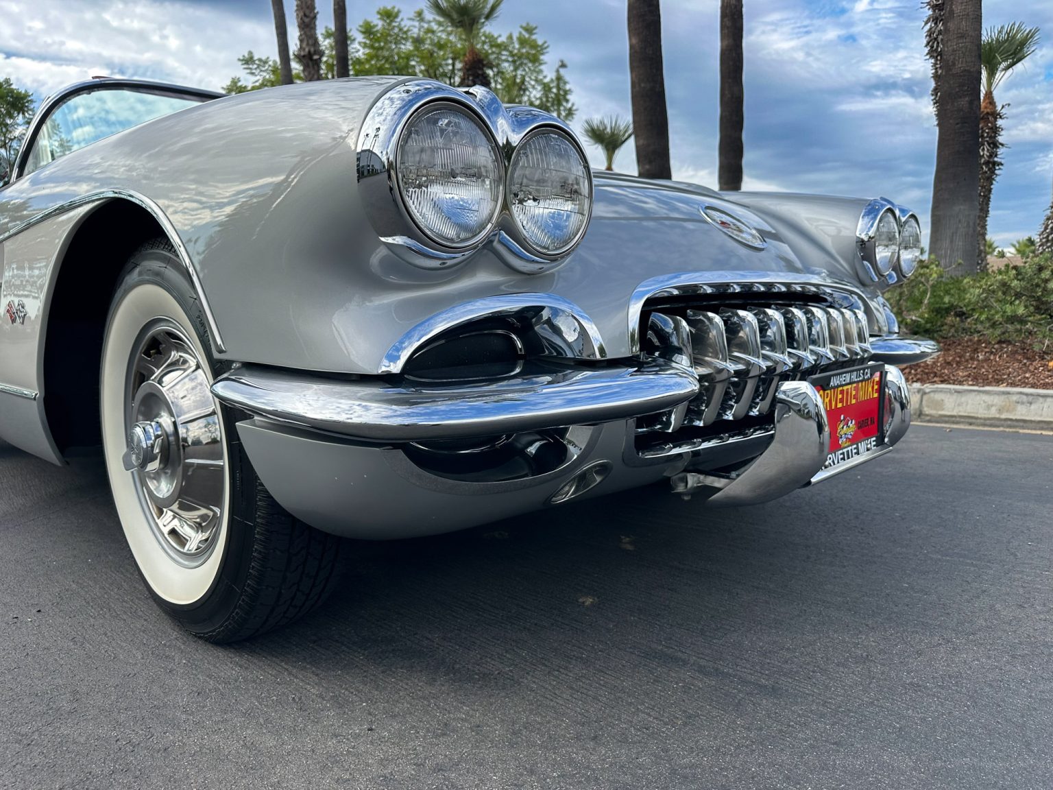 BaT 1960 Silver Corvette Convertible 8853