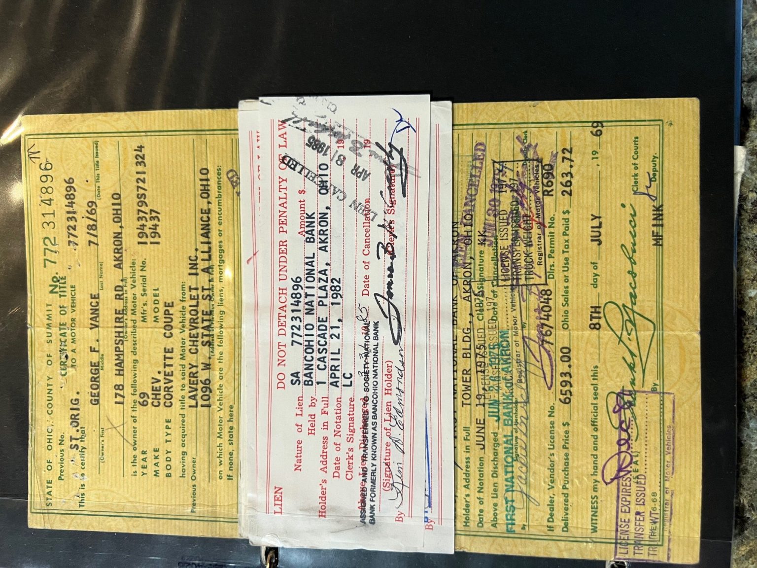 BaT 1969 Glod L88 Corvette 2