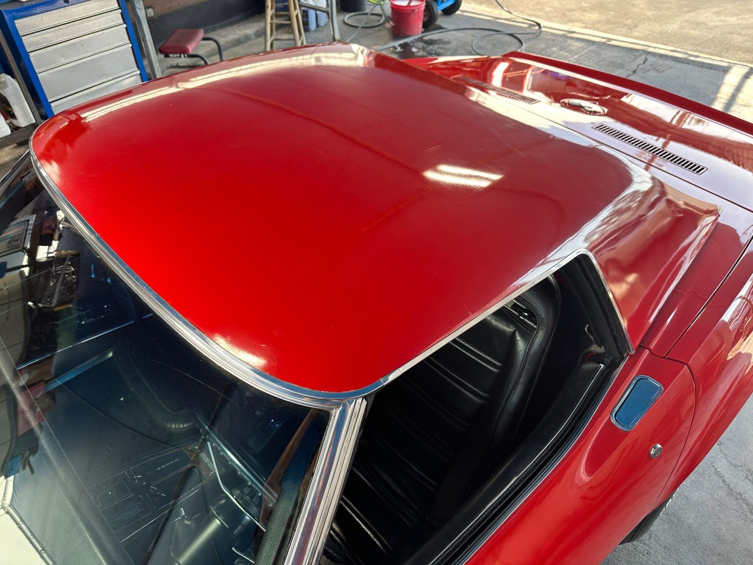 BaT 1973 Red Corvette Convertible 7399