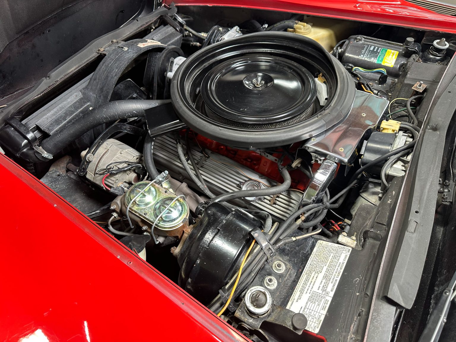 BaT 1973 Red Corvette Convertible 7422