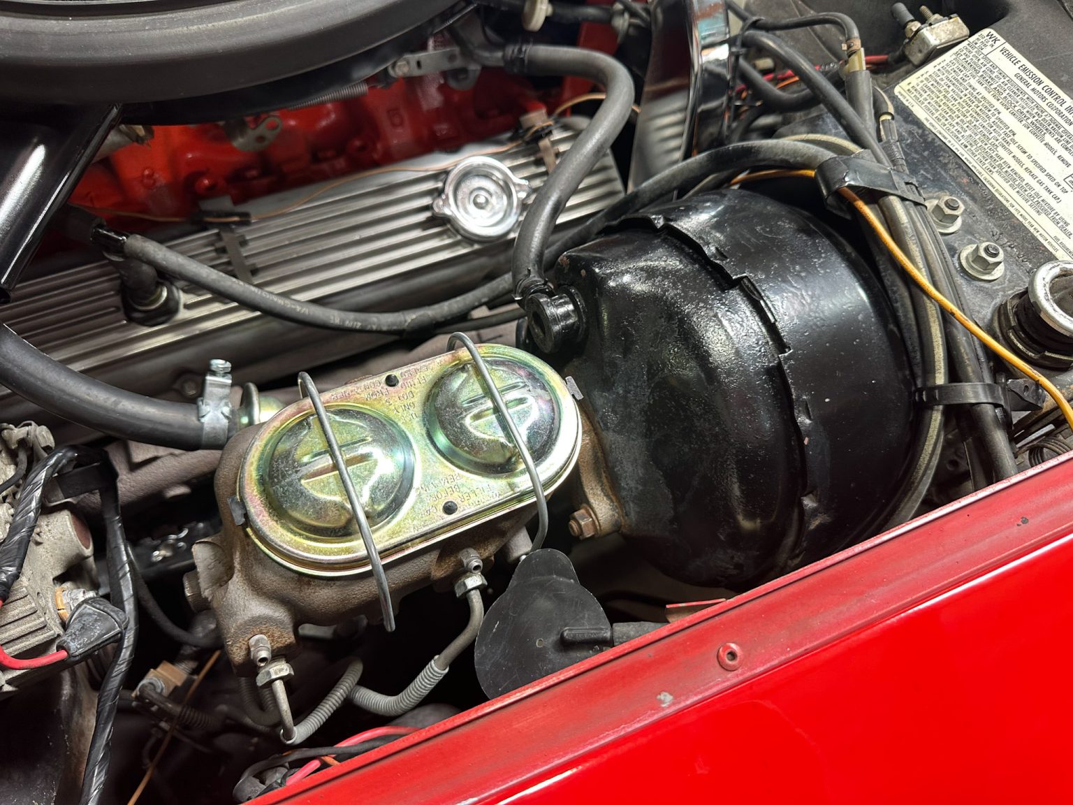 BaT 1973 Red Corvette Convertible 7424