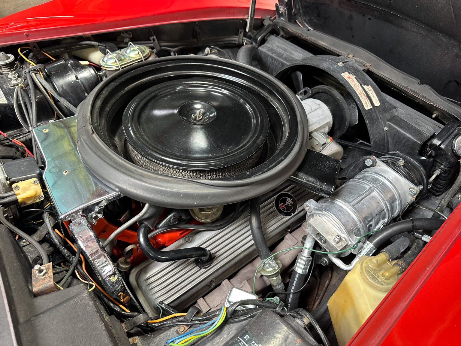 BaT 1973 Red Corvette Convertible 7426