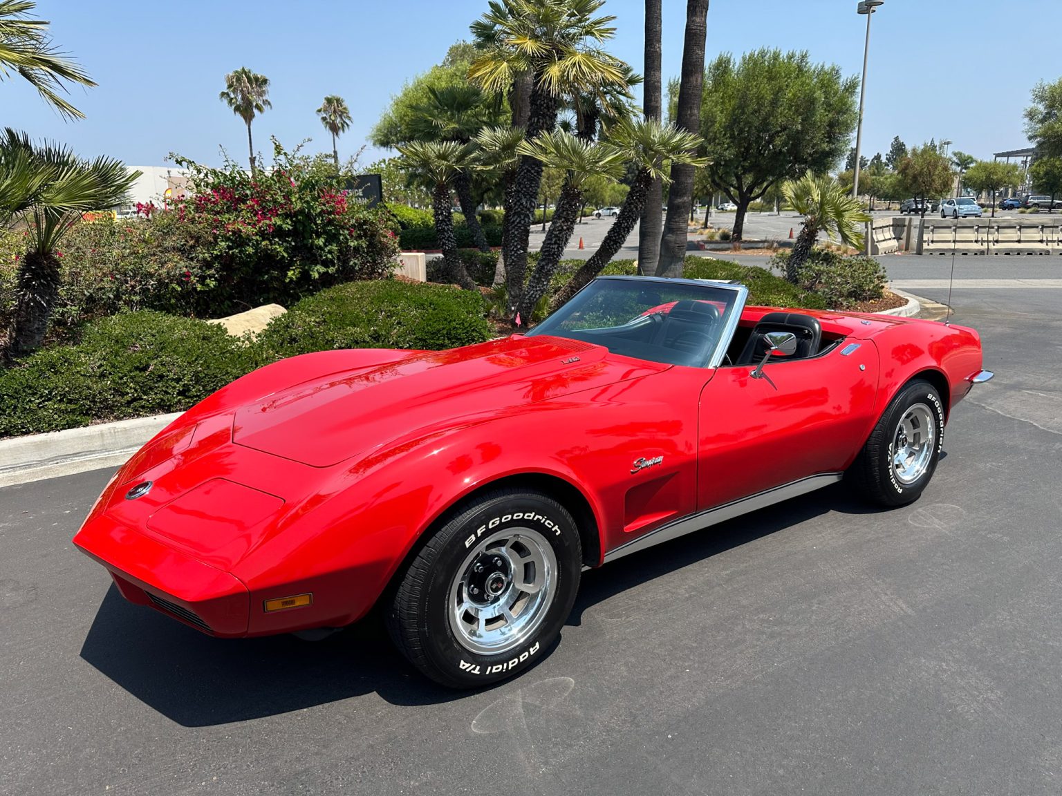 BaT 1973 Red Corvette Convertible 7437