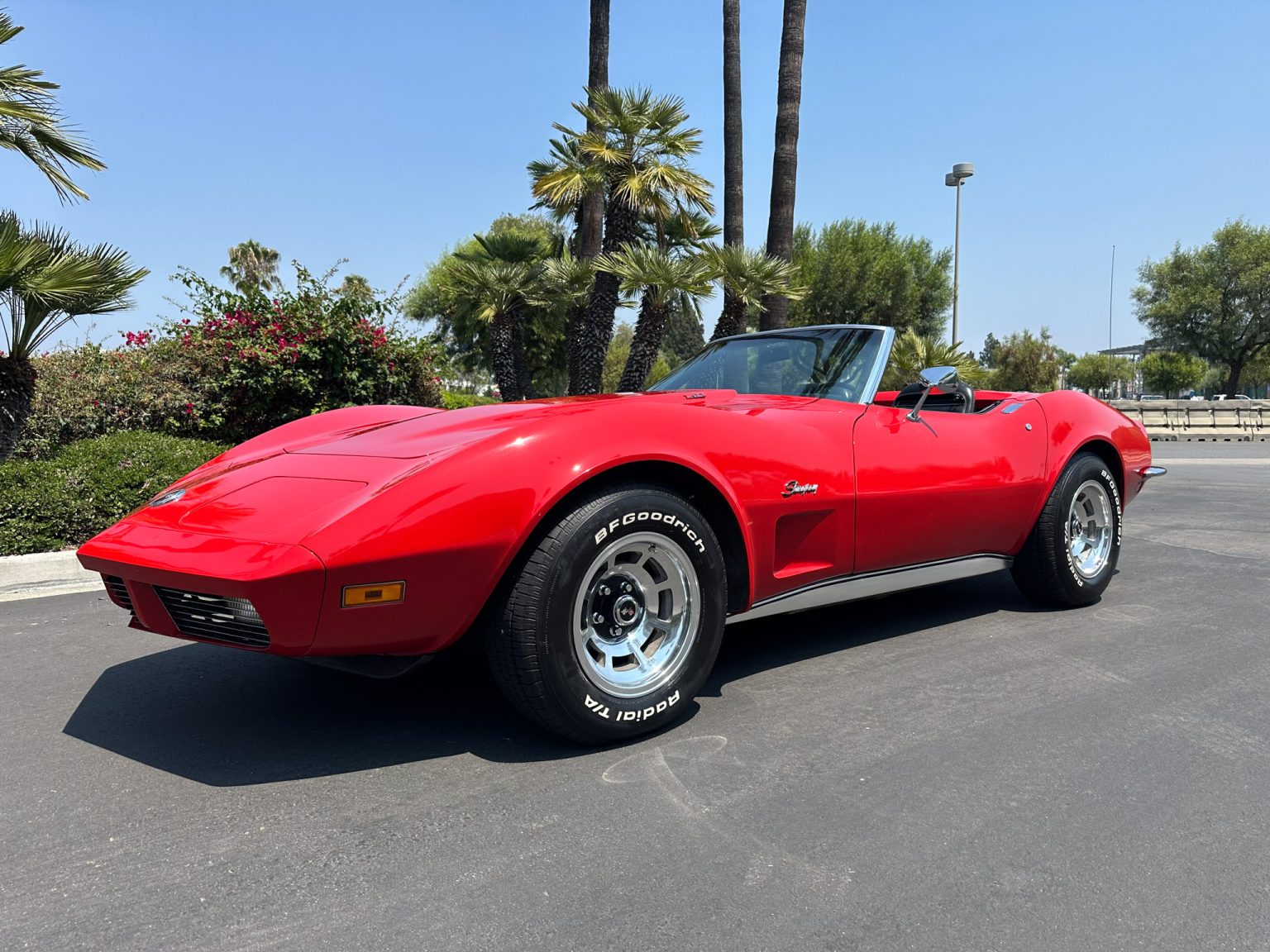 BaT 1973 Red Corvette Convertible 7438