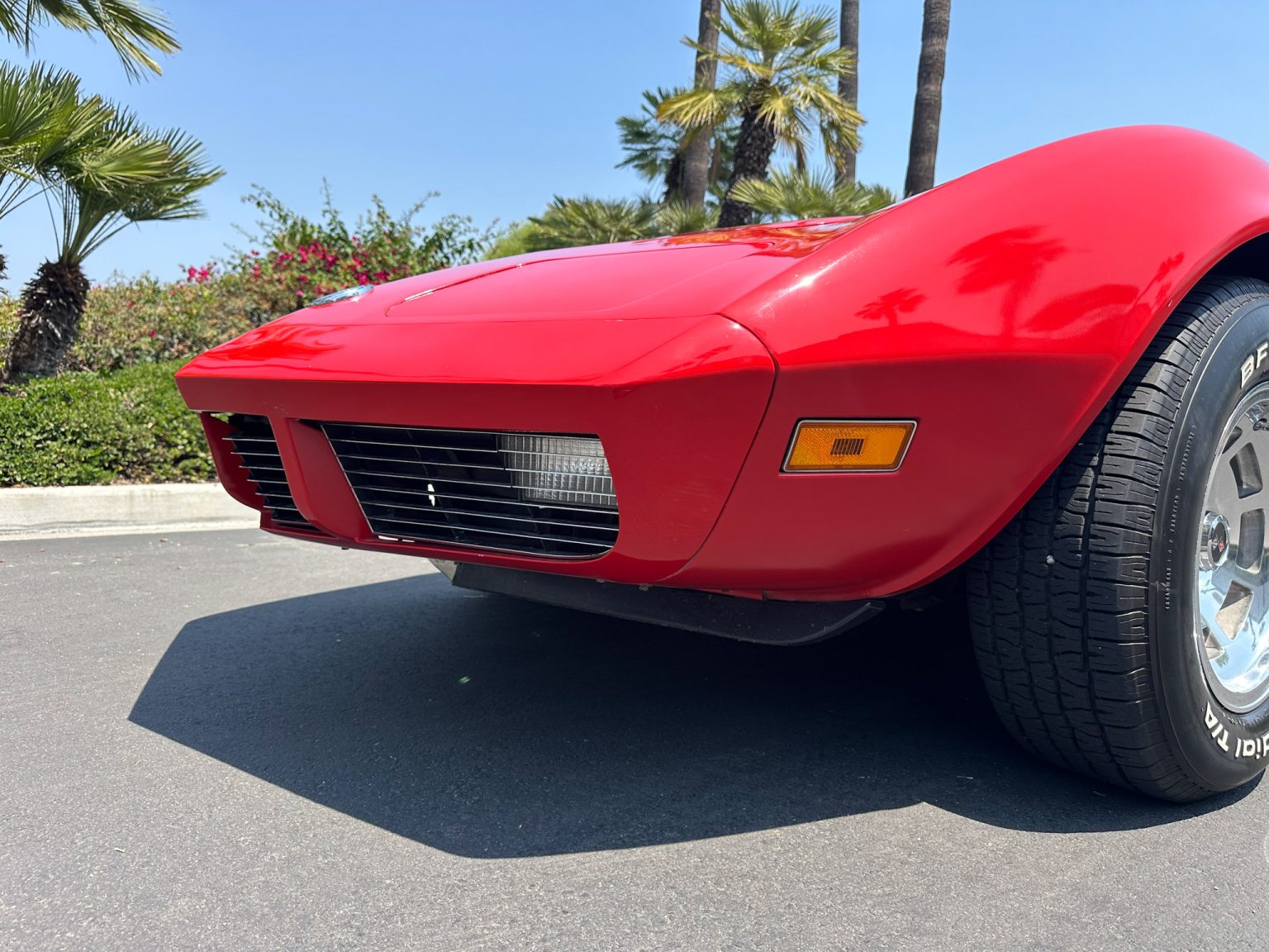 BaT 1973 Red Corvette Convertible 7439