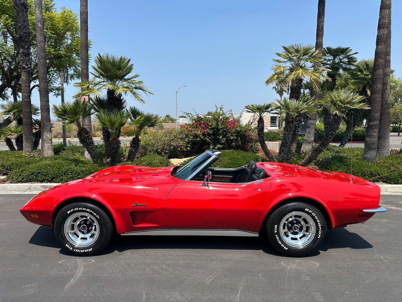 BaT 1973 Red Corvette Convertible 7441