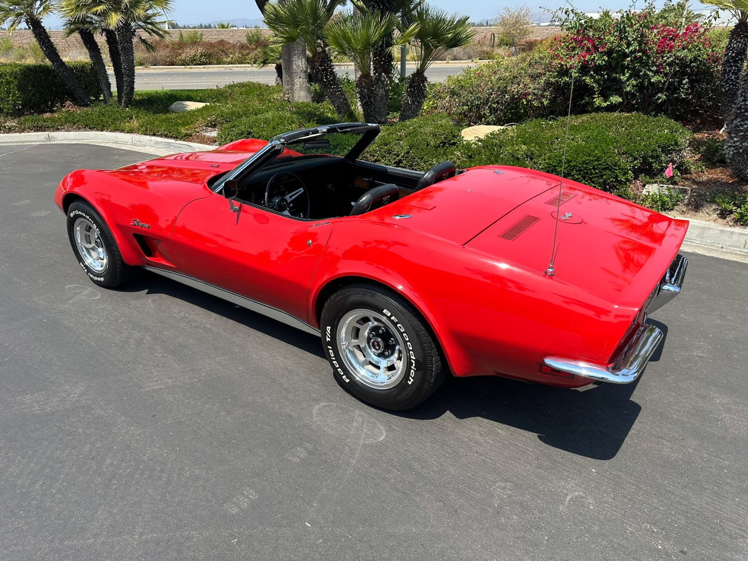 BaT 1973 Red Corvette Convertible 7442
