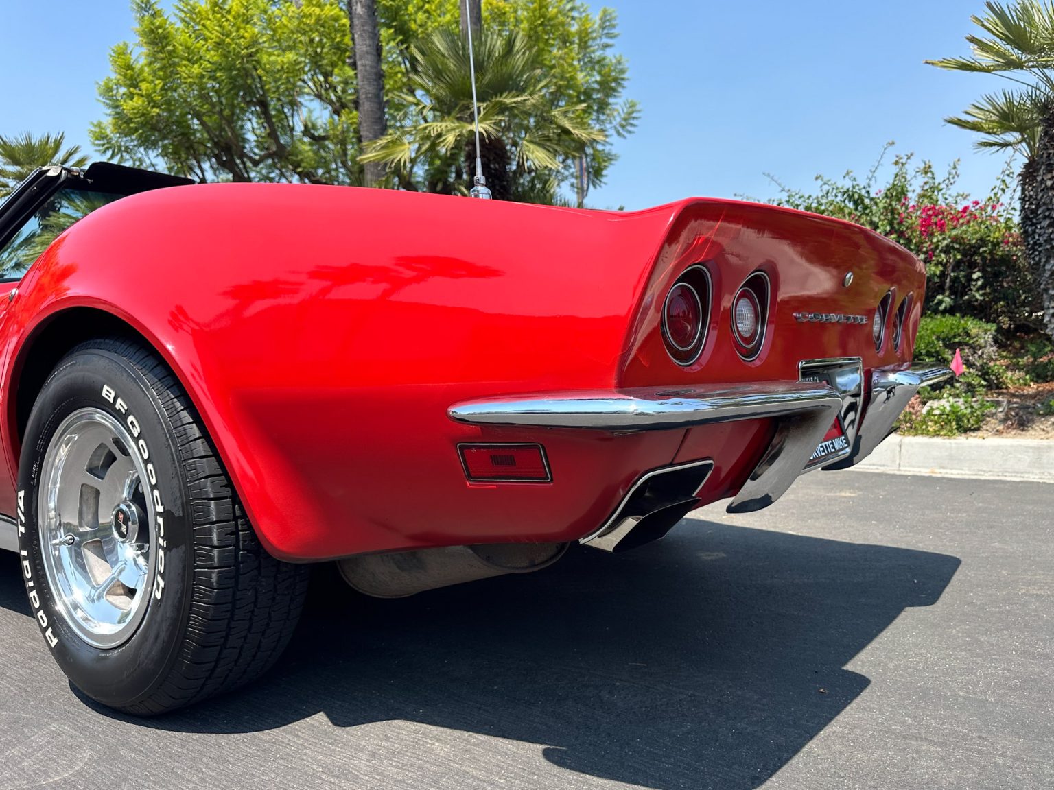 BaT 1973 Red Corvette Convertible 7443