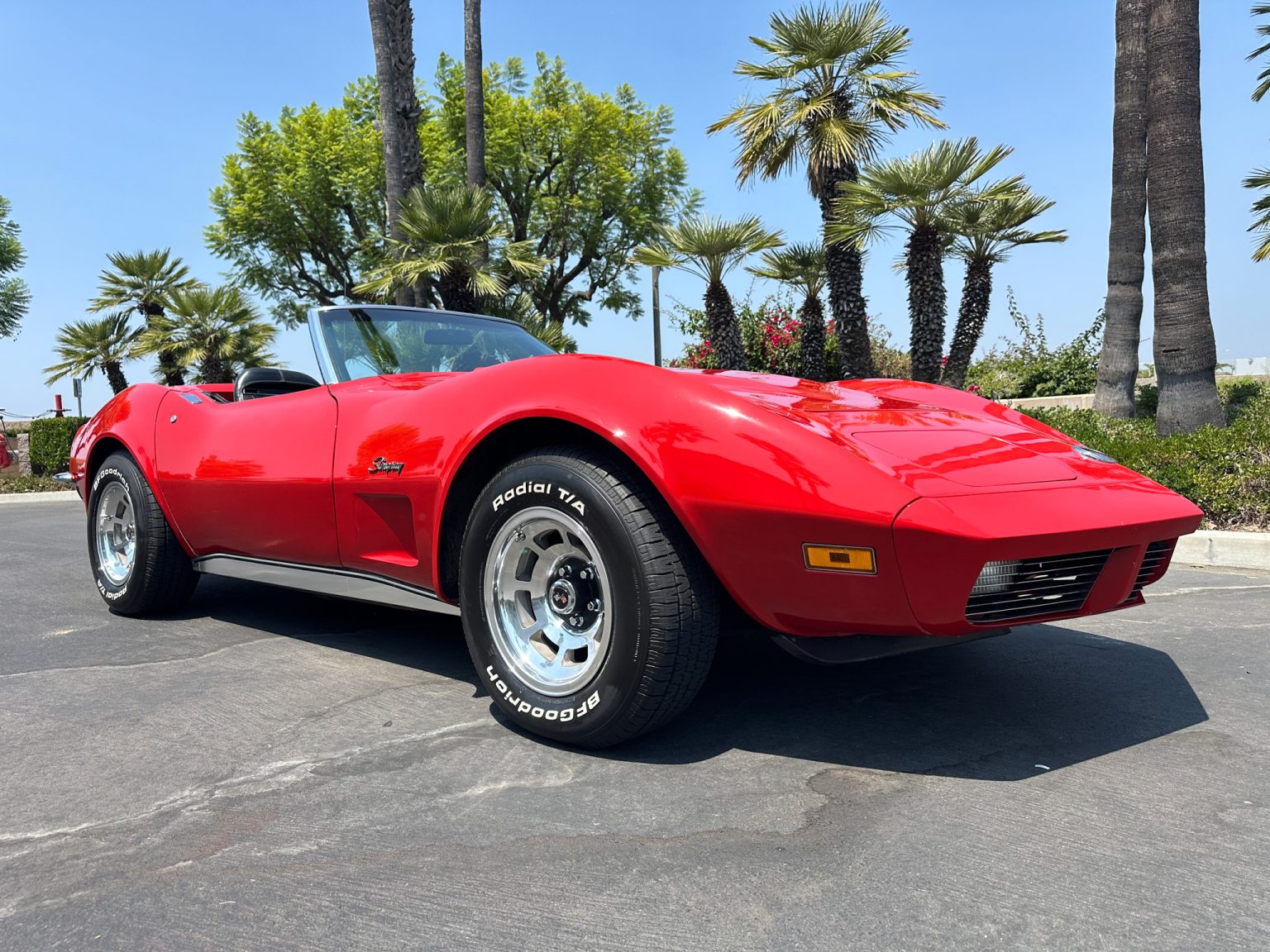 BaT 1973 Red Corvette Convertible 7447
