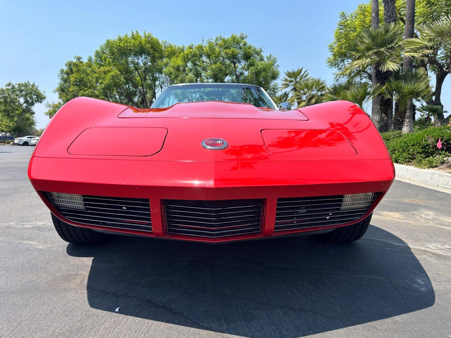 BaT 1973 Red Corvette Convertible 7450