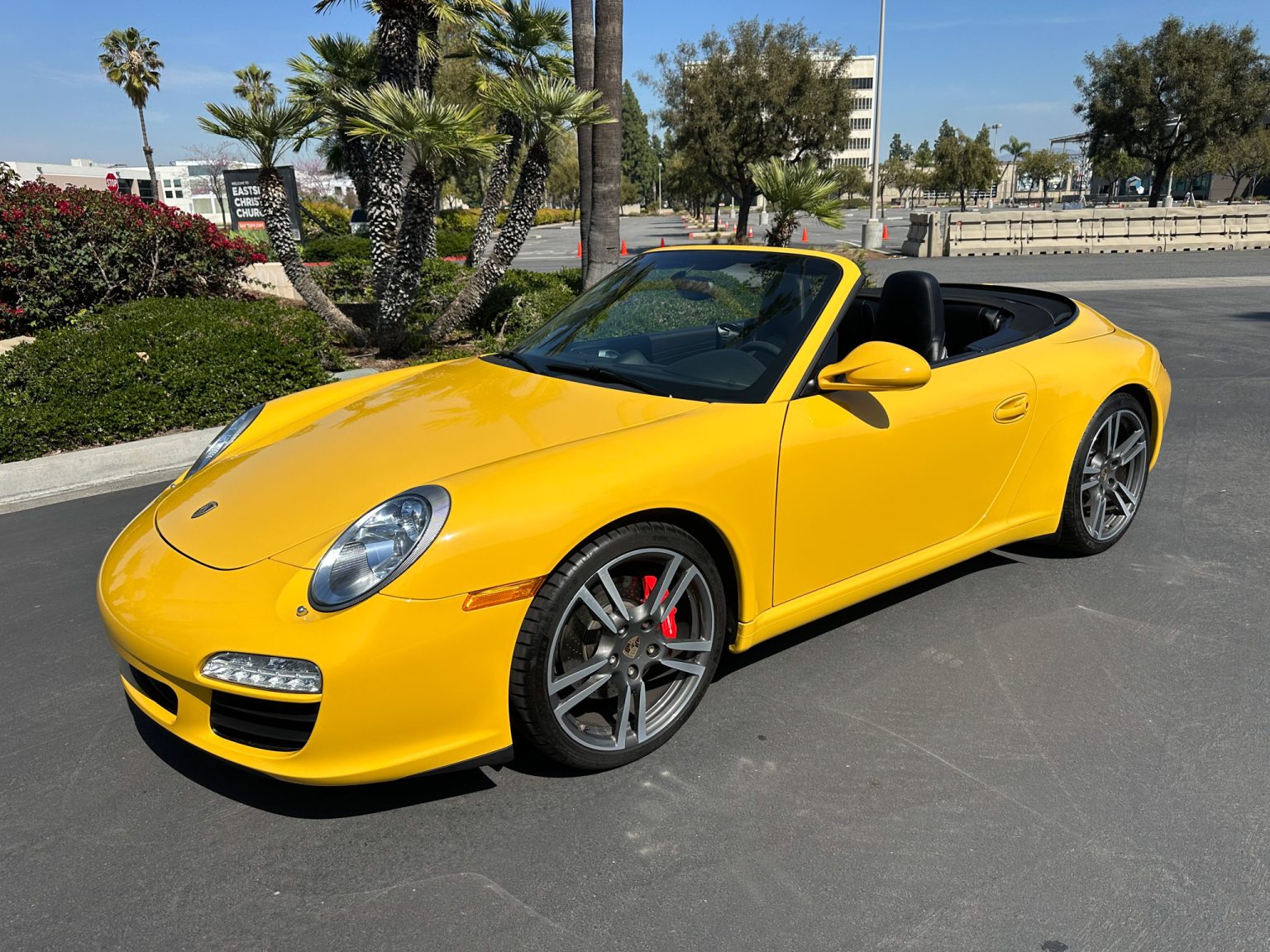 BaT 2011 Yellow Porsche 911 Cab 4141