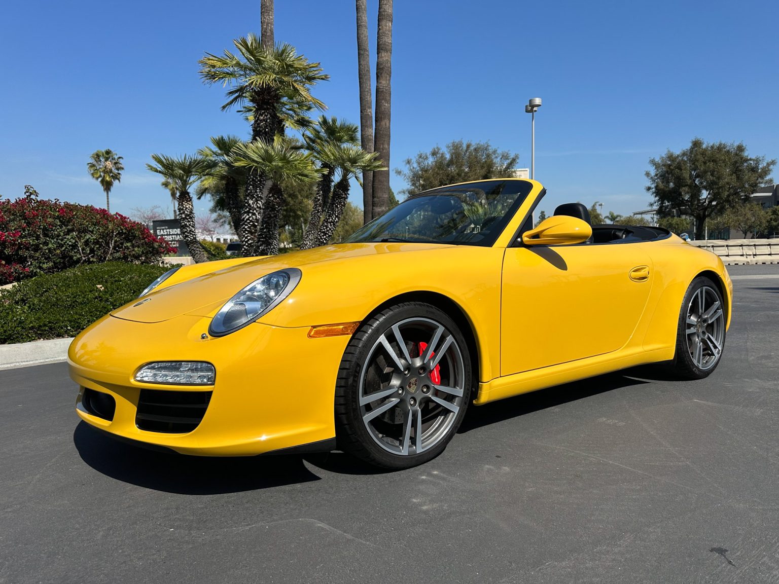 BaT 2011 Yellow Porsche 911 Cab 4142