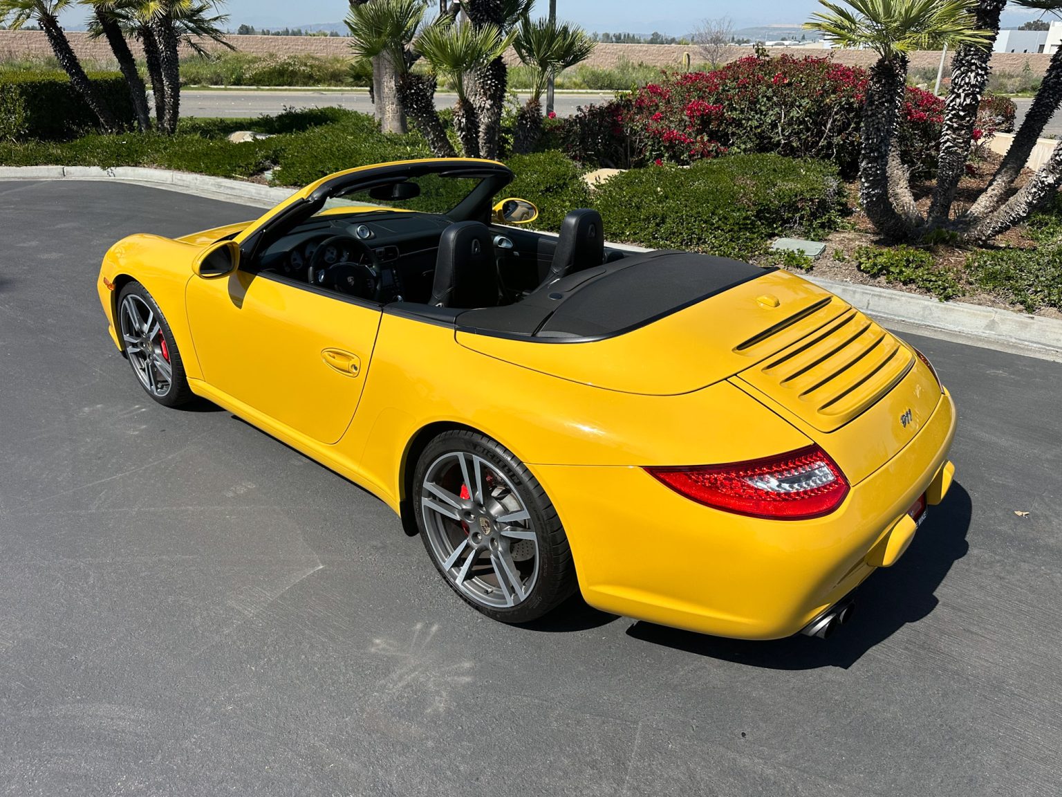 BaT 2011 Yellow Porsche 911 Cab 4144