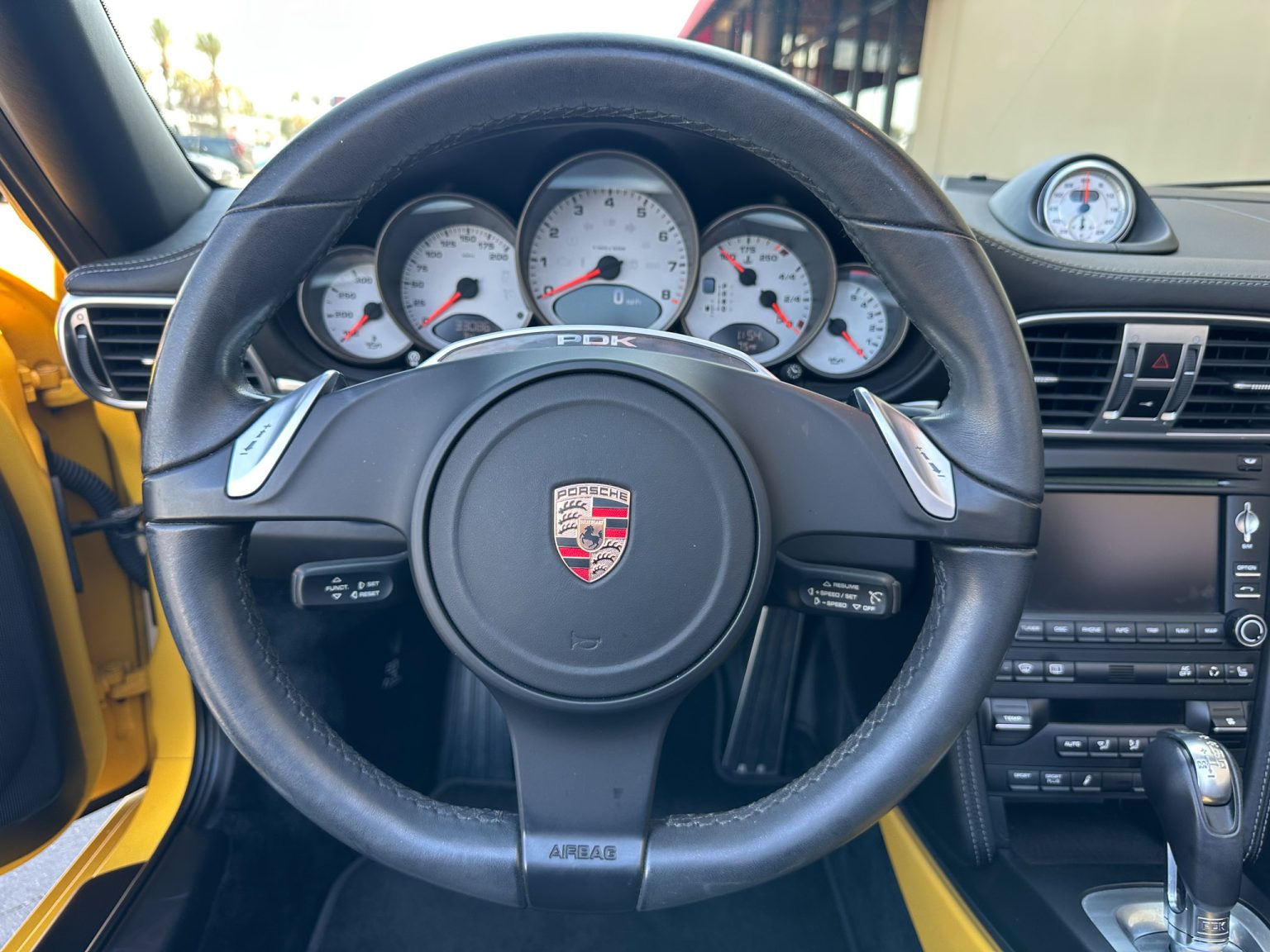 BaT 2011 Yellow Porsche 911 Cab 4177