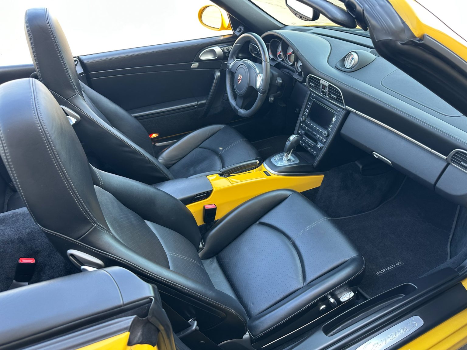 BaT 2011 Yellow Porsche 911 Cab 4186