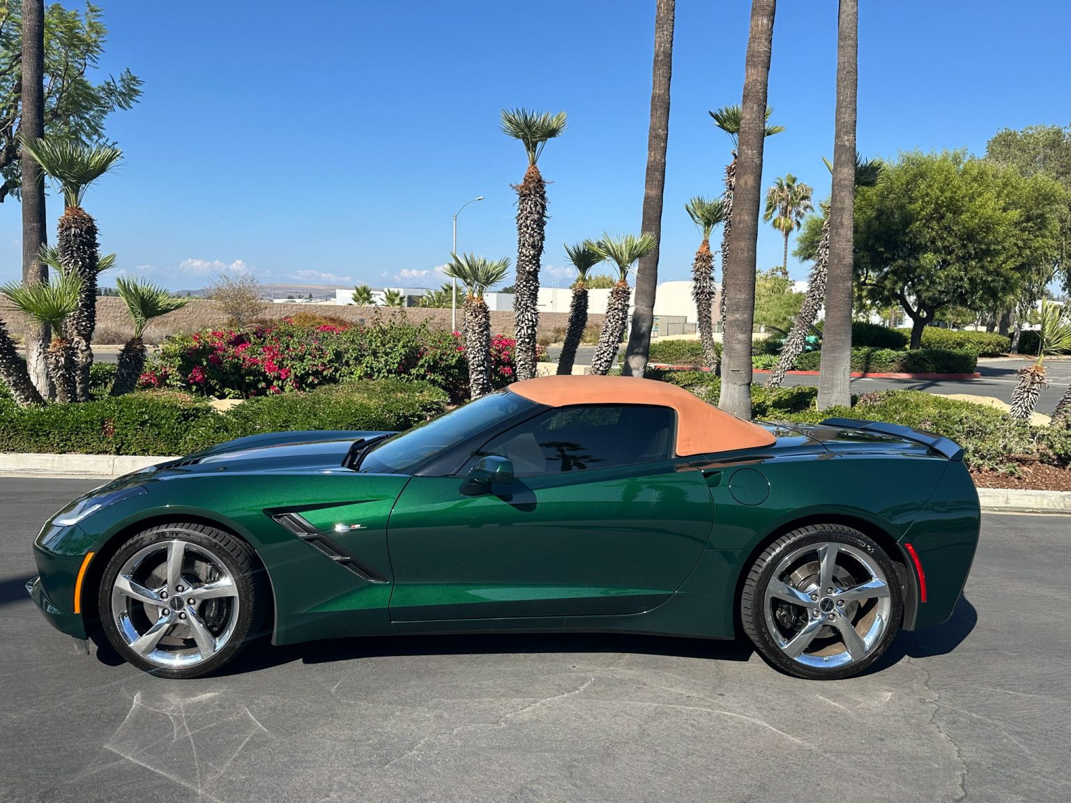 BaT 2014 Lime Rock Green Premier Edition Corvette Convertible 8349