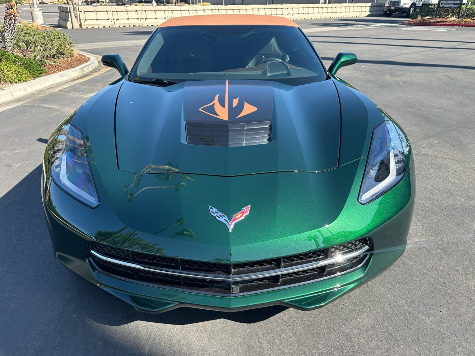 BaT 2014 Lime Rock Green Premier Edition Corvette Convertible 8354