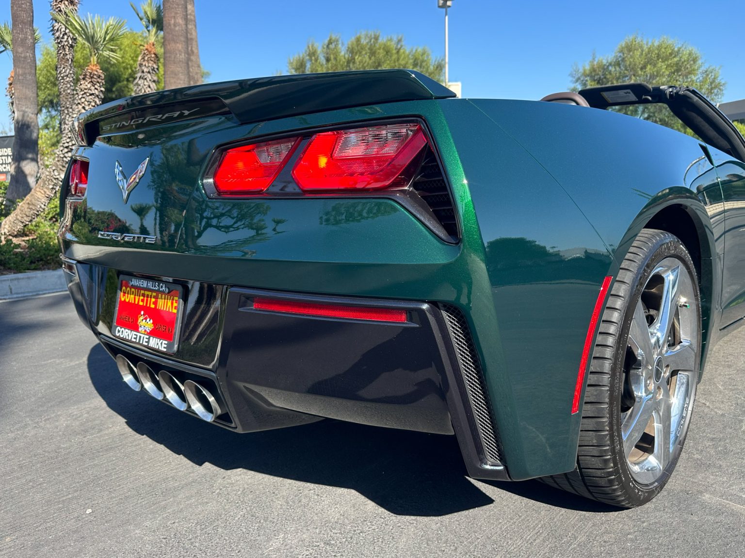 BaT 2014 Lime Rock Green Premier Edition Corvette Convertible 8361