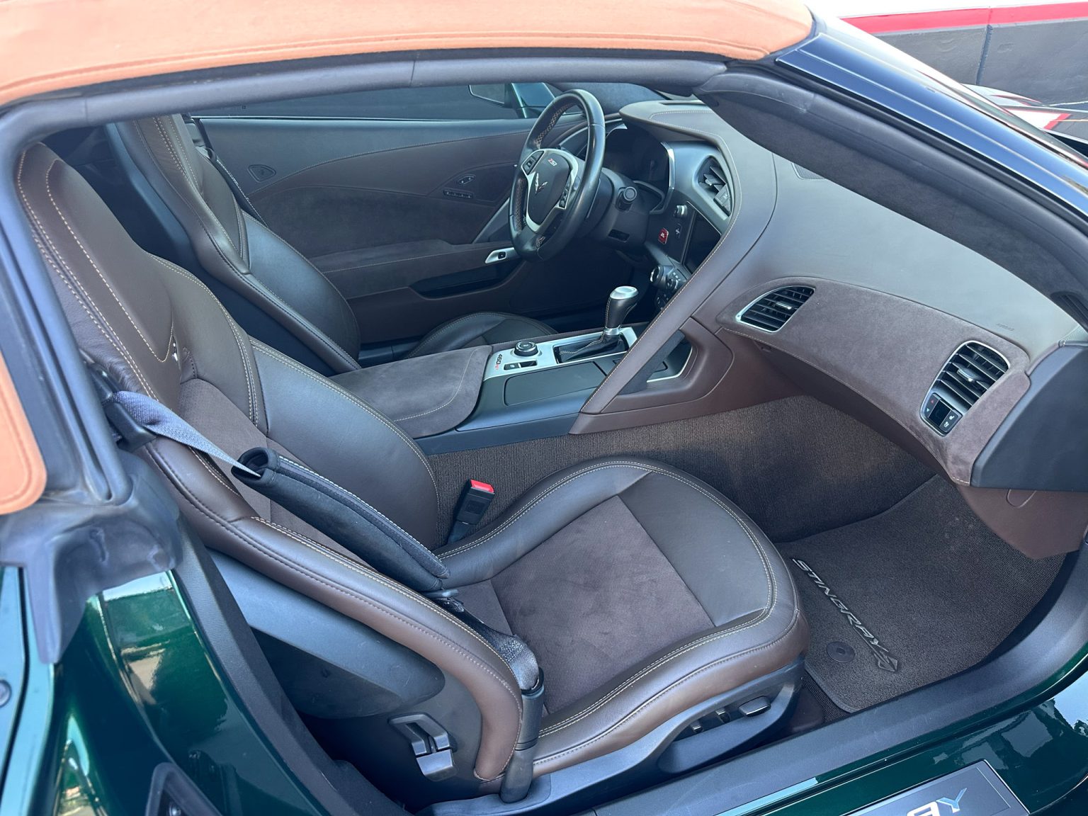 BaT 2014 Lime Rock Green Premier Edition Corvette Convertible 8387