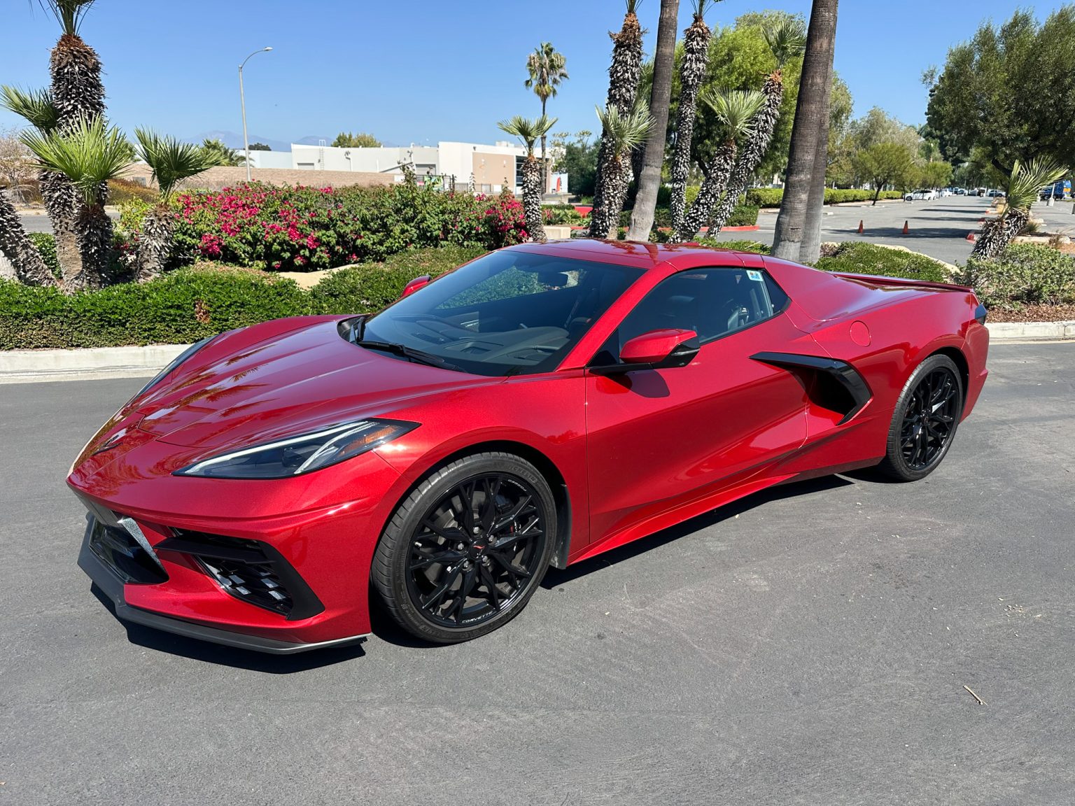 BaT 2023 Red C8 Corvette Convertible 8466