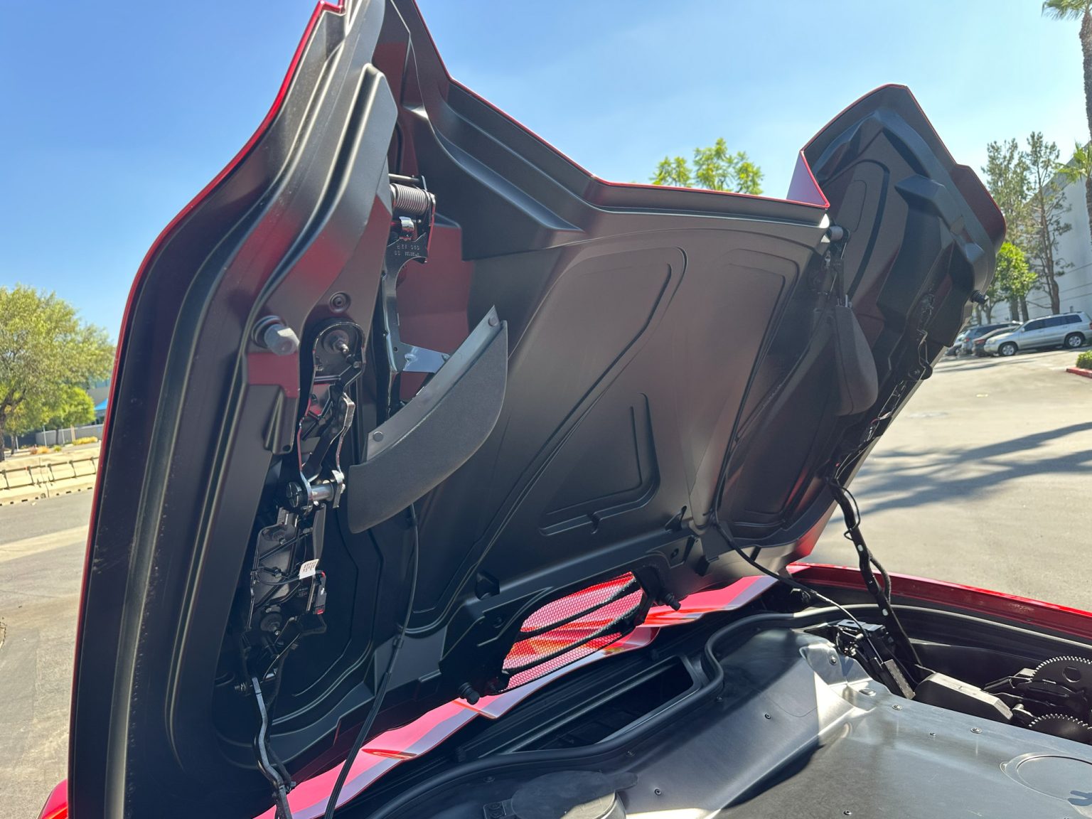 BaT 2023 Red C8 Corvette Convertible 8471