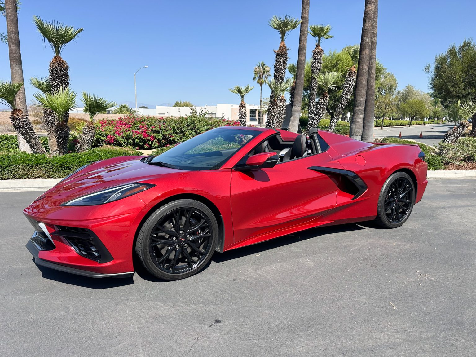 BaT 2023 Red C8 Corvette Convertible 8472