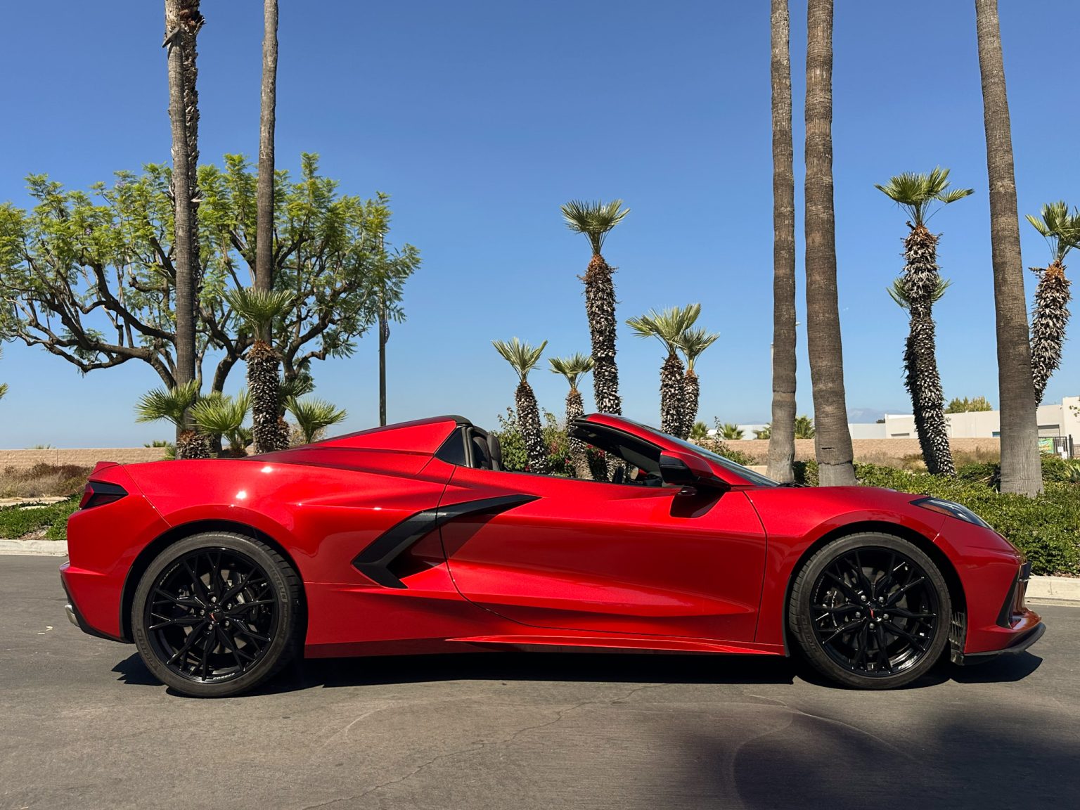 BaT 2023 Red C8 Corvette Convertible 8481