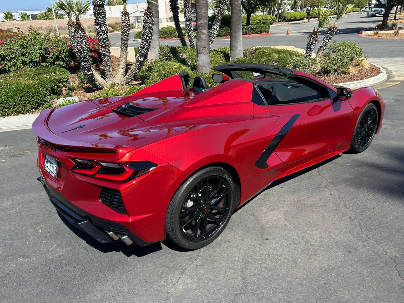 BaT 2023 Red C8 Corvette Convertible 8482