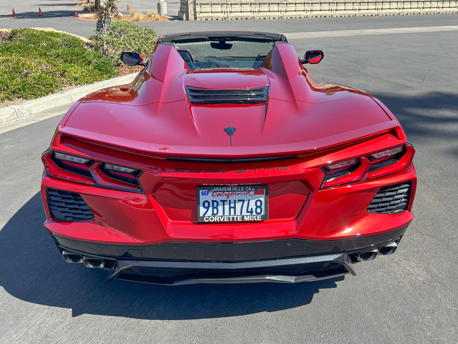 BaT 2023 Red C8 Corvette Convertible 8483