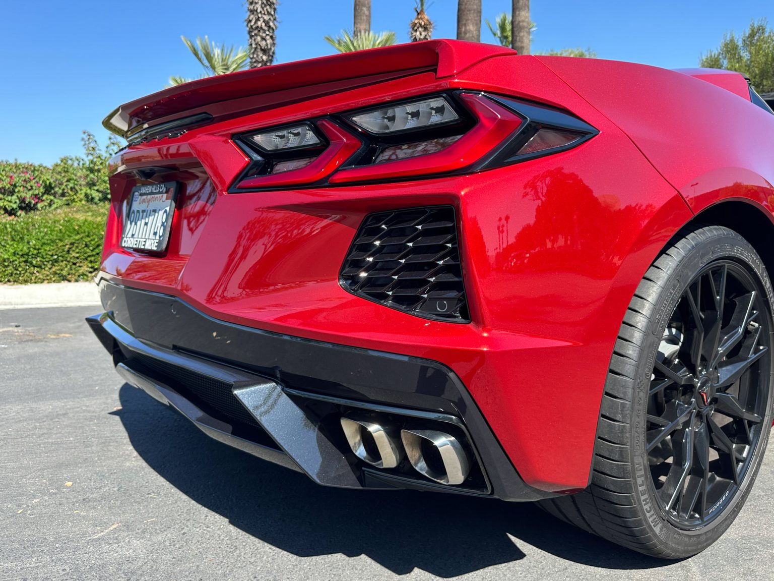 BaT 2023 Red C8 Corvette Convertible 8484
