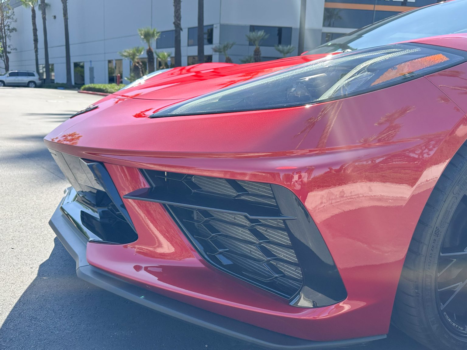 BaT 2023 Red C8 Corvette Convertible 8492