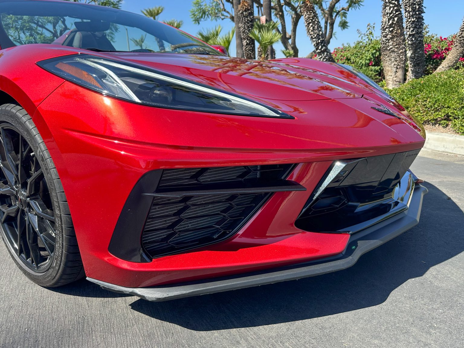 BaT 2023 Red C8 Corvette Convertible 8493