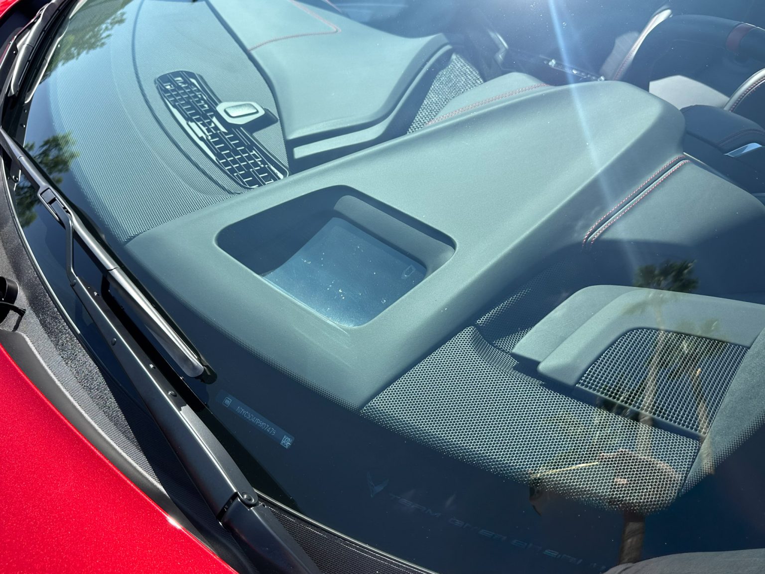 BaT 2023 Red C8 Corvette Convertible 8494