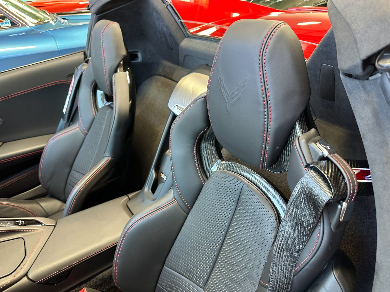 BaT 2023 Red C8 Corvette Convertible 8503