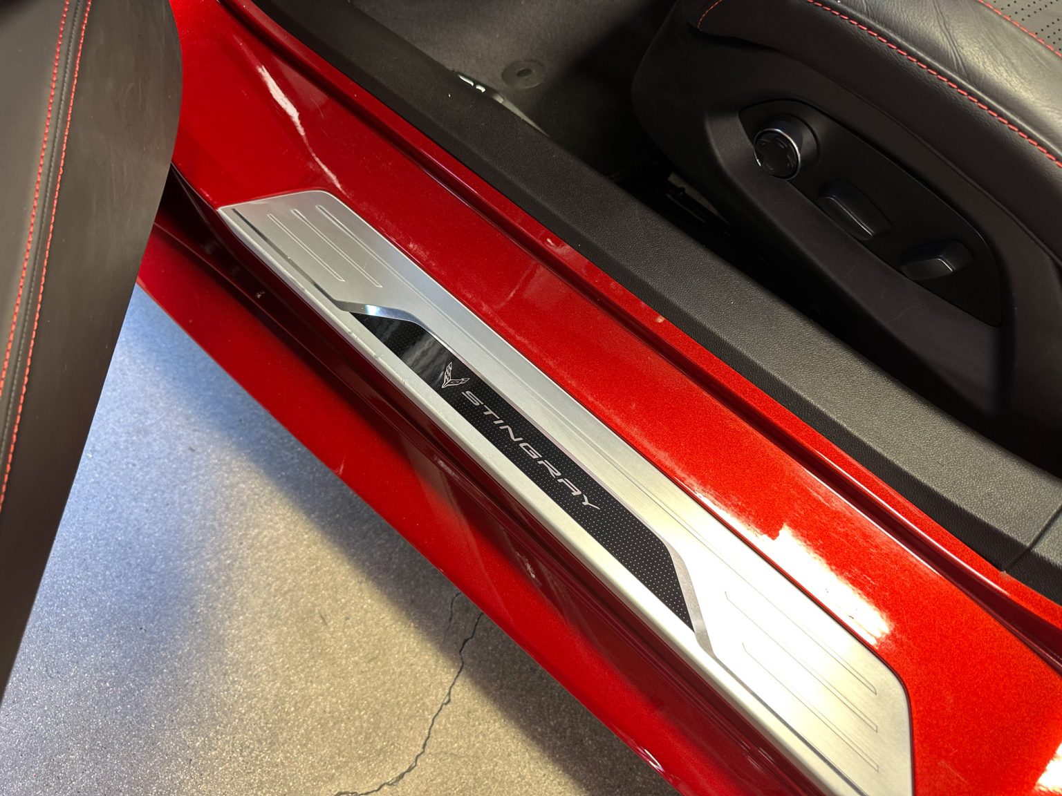 BaT 2023 Red C8 Corvette Convertible 8506