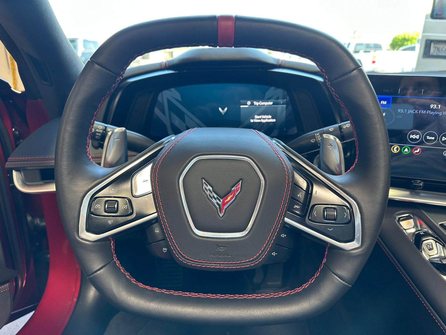 BaT 2023 Red C8 Corvette Convertible 8513