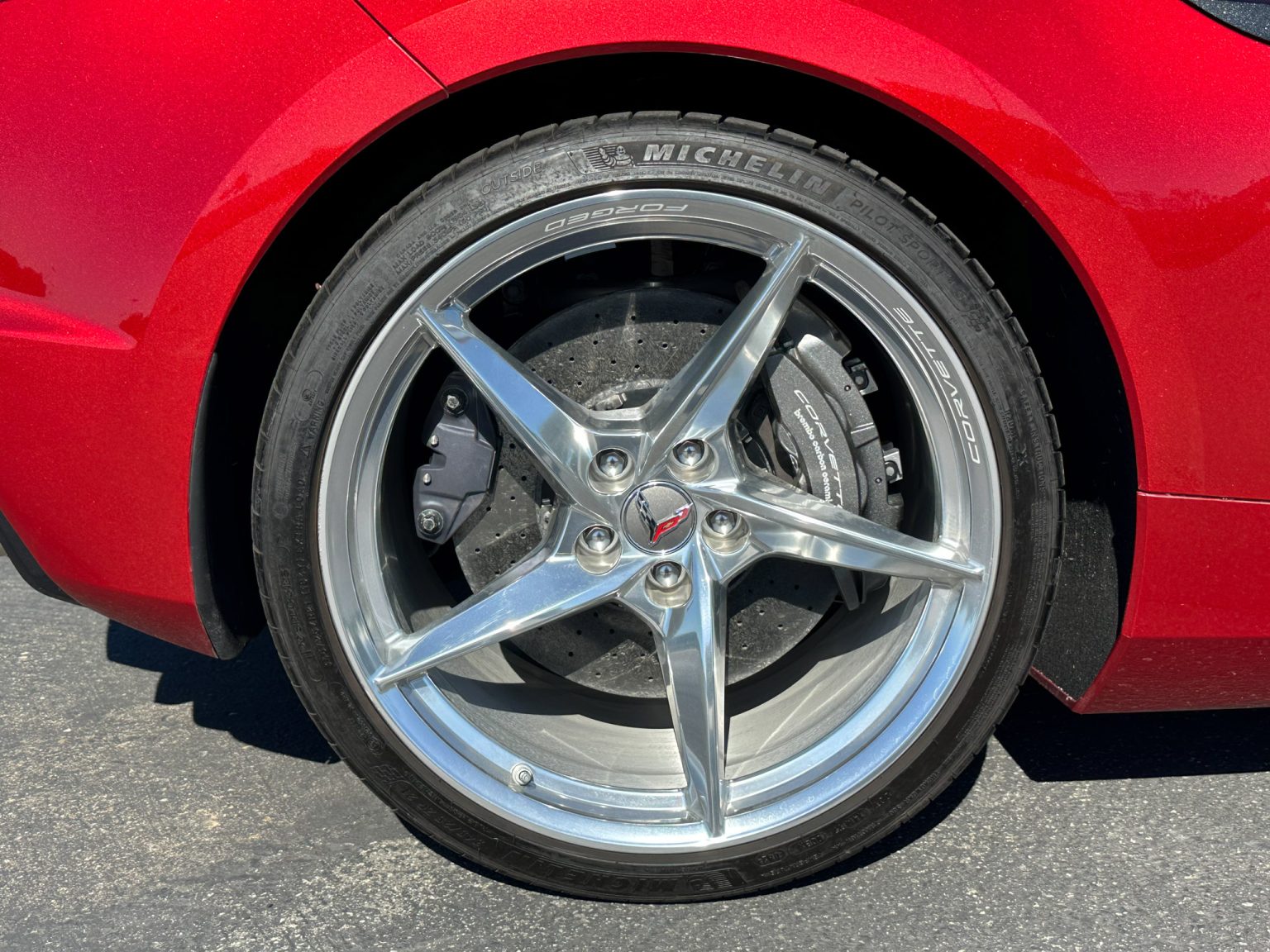 2024 Red Corevtte E Ray 3LT 9251