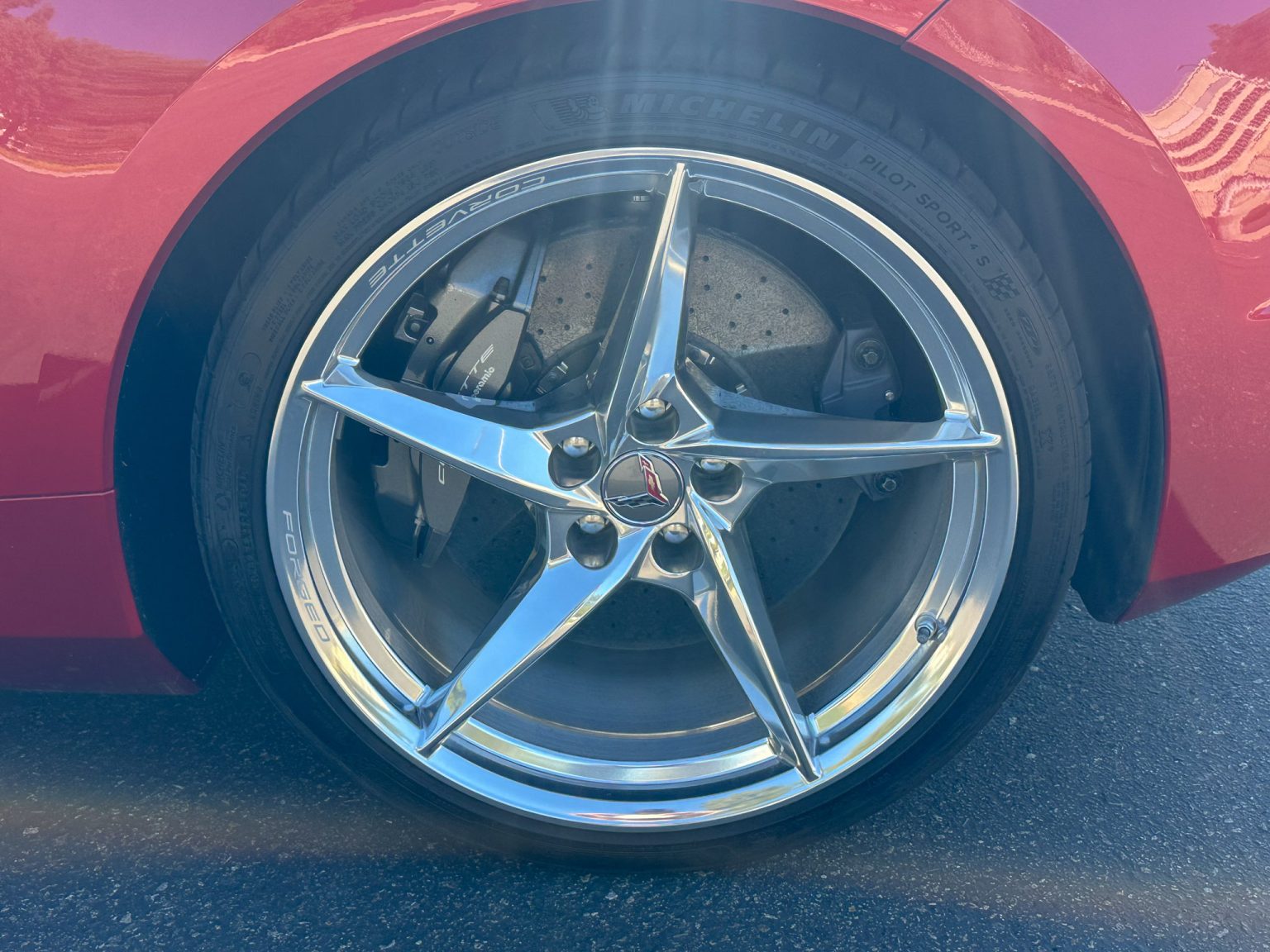 2024 Red Corevtte E Ray 3LT 9252