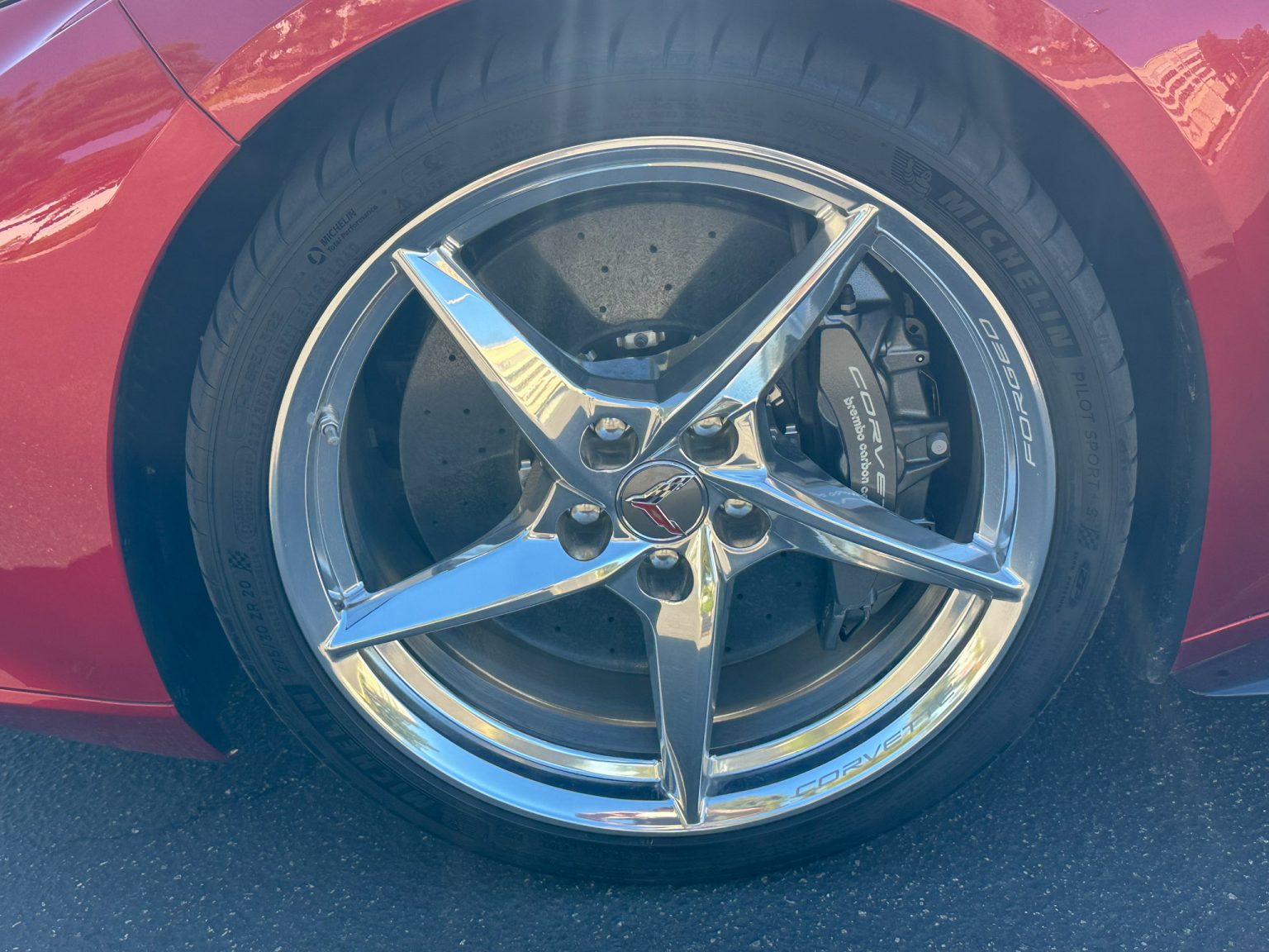 2024 Red Corevtte E Ray 3LT 9253