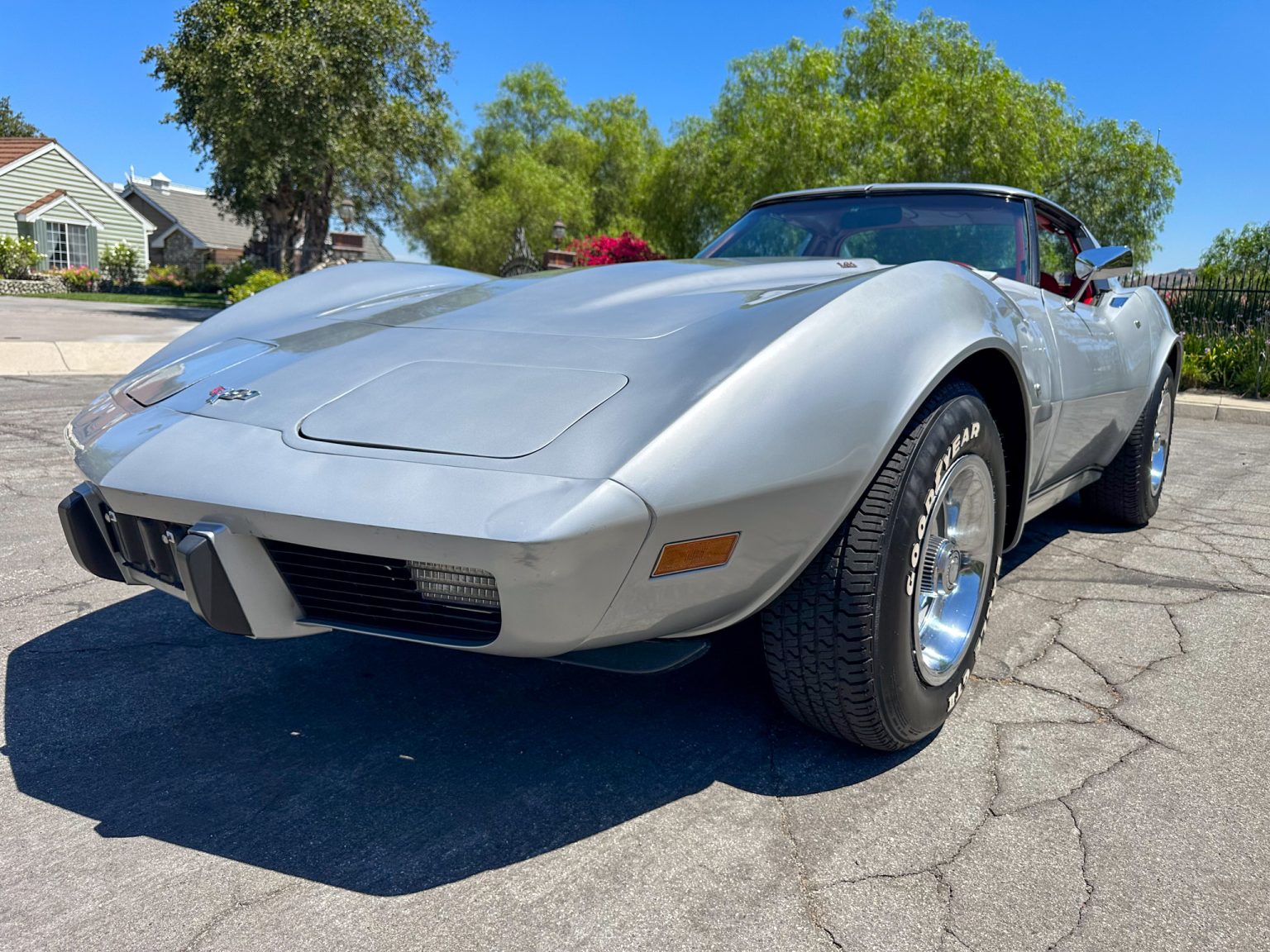 BaT 1977 Silver Corvette Coupe 5621