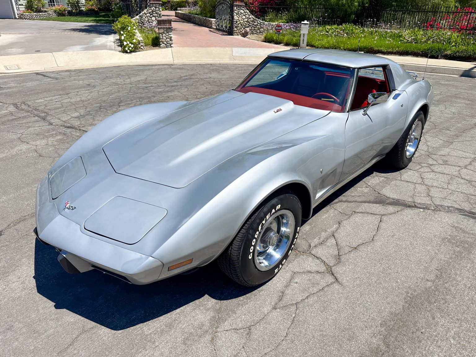 BaT 1977 Silver Corvette Coupe 5623