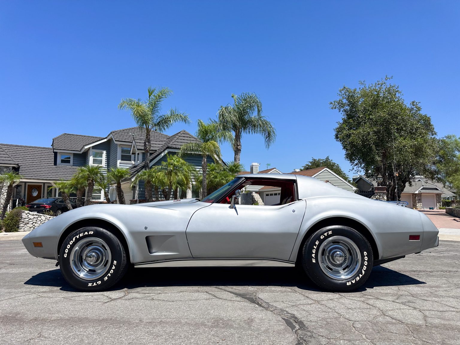 BaT 1977 Silver Corvette Coupe 5624