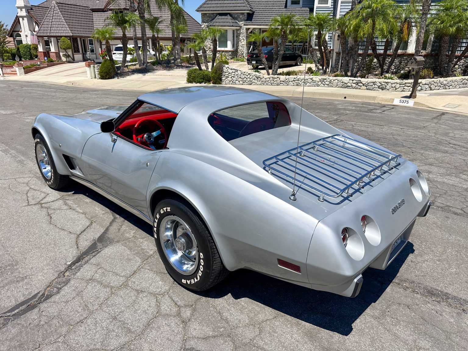 BaT 1977 Silver Corvette Coupe 5625