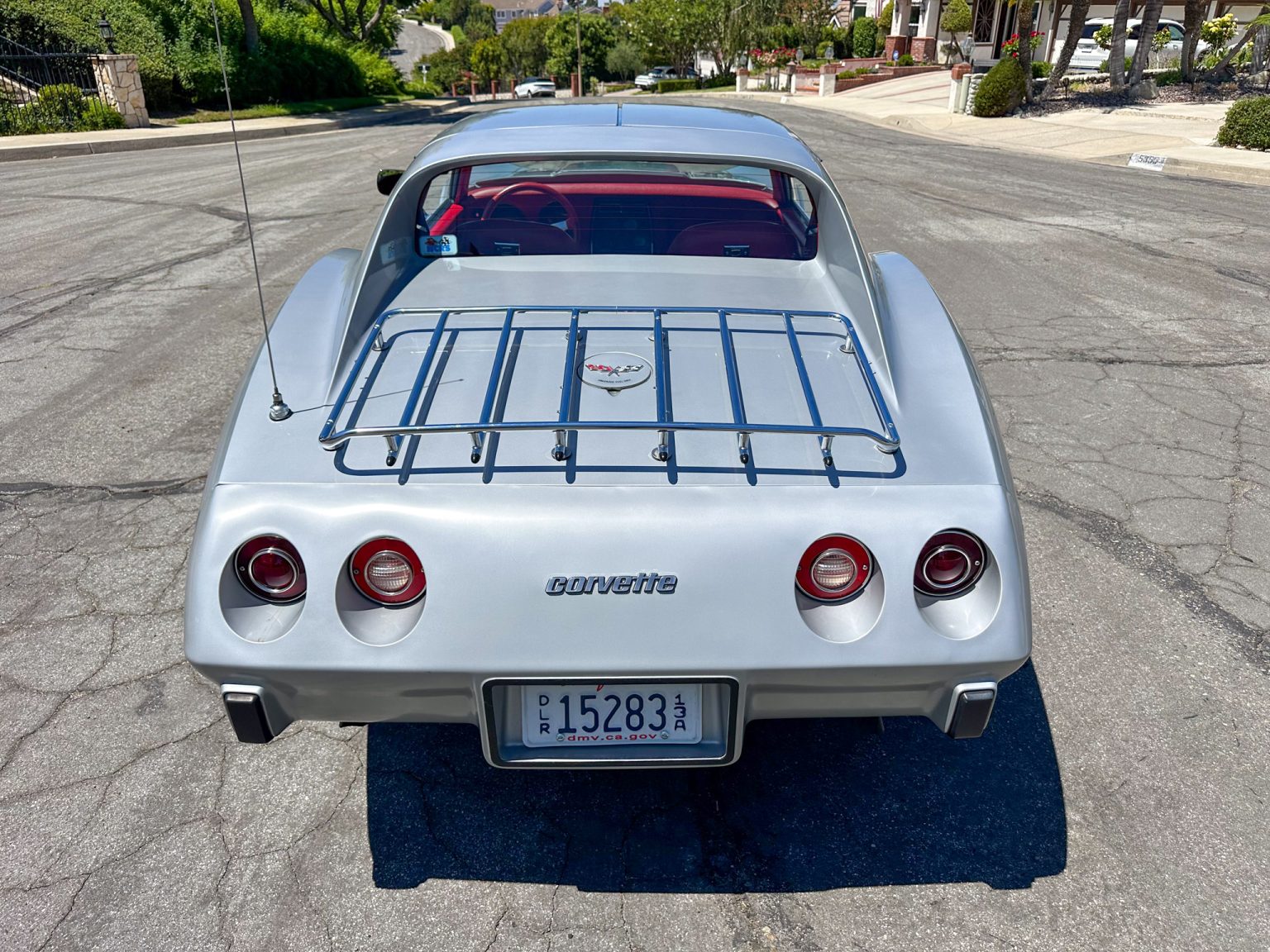 BaT 1977 Silver Corvette Coupe 5626