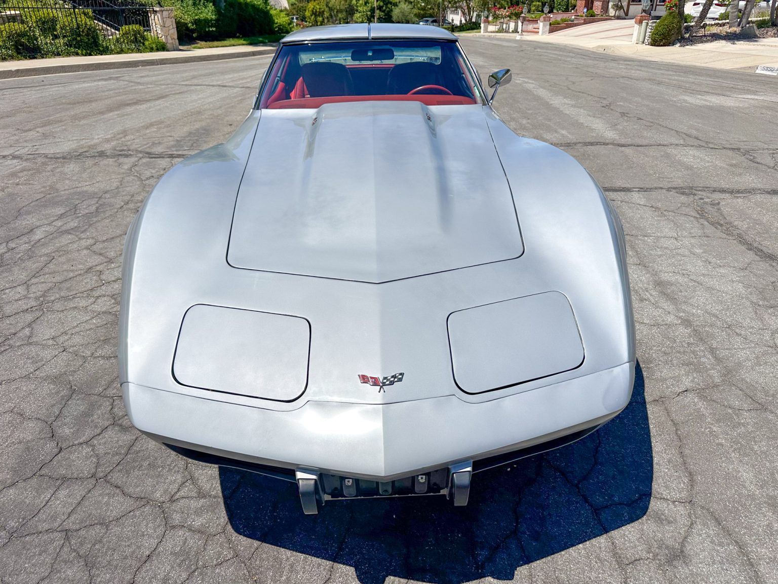 BaT 1977 Silver Corvette Coupe 5640