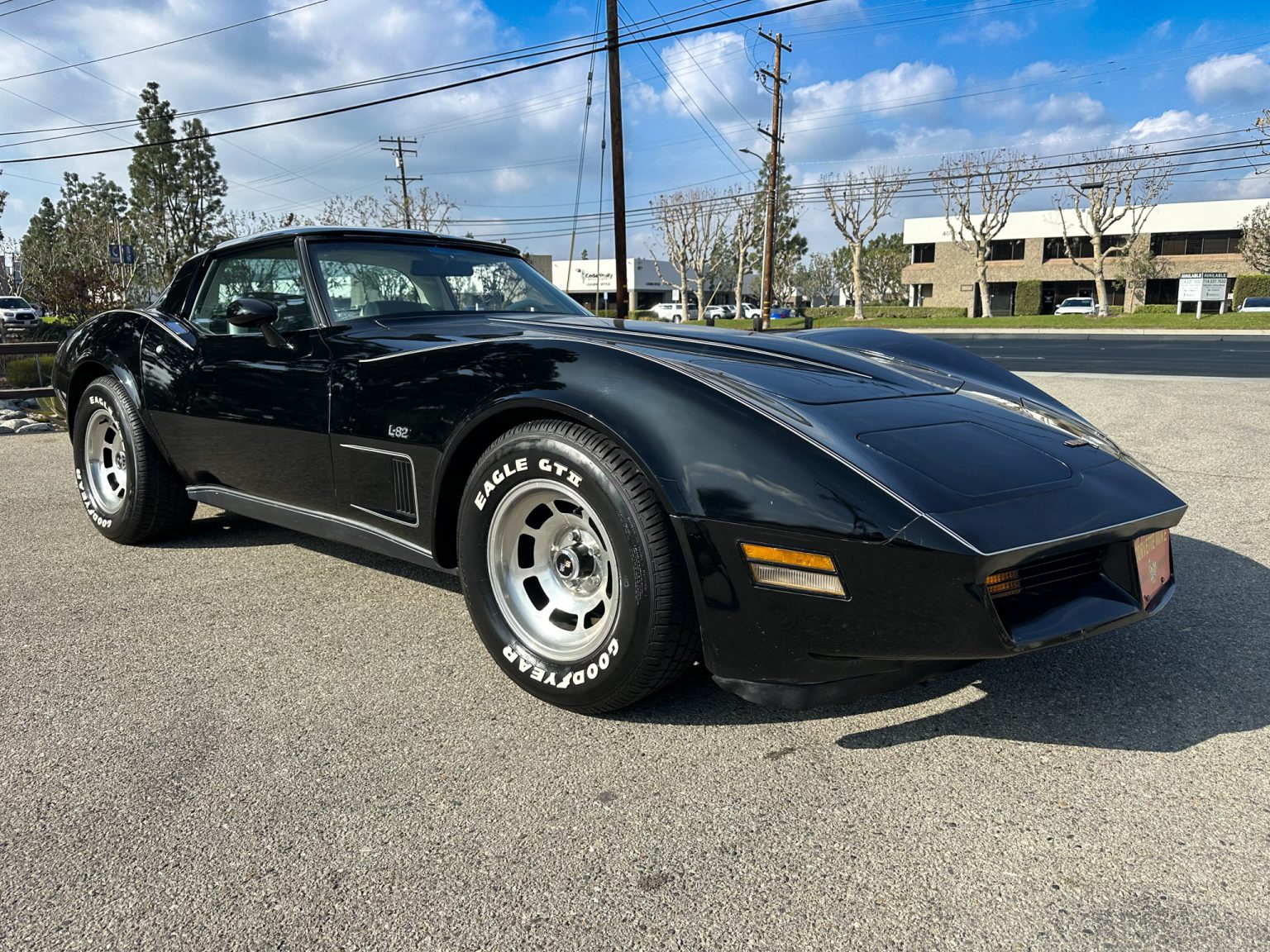 BaT 1980 Black Corvette 1665
