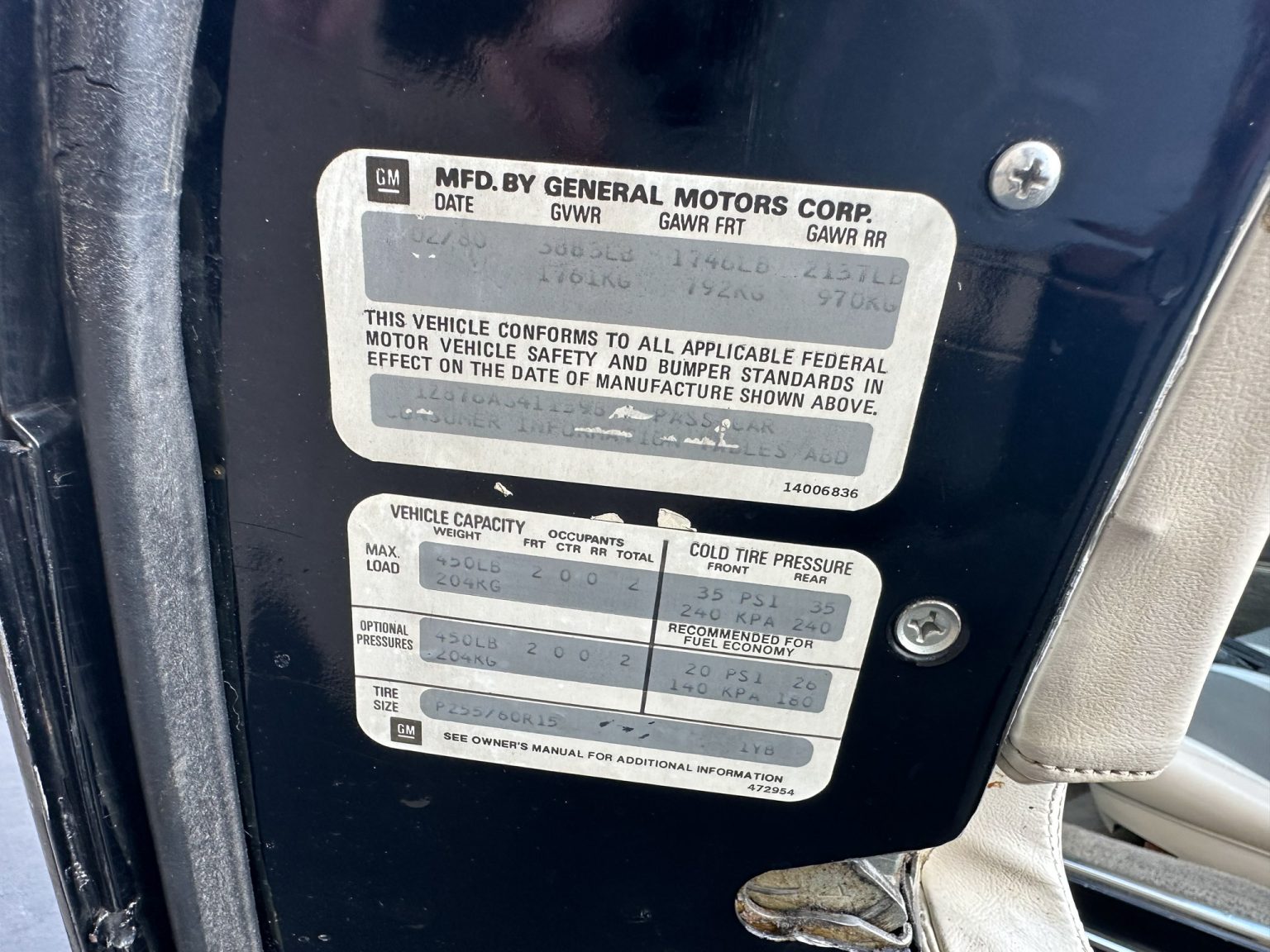 BaT 1980 Black Corvette 1687