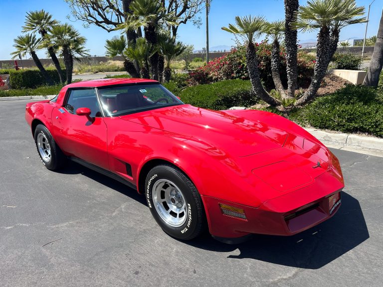 1981 Red Corvette Coupe