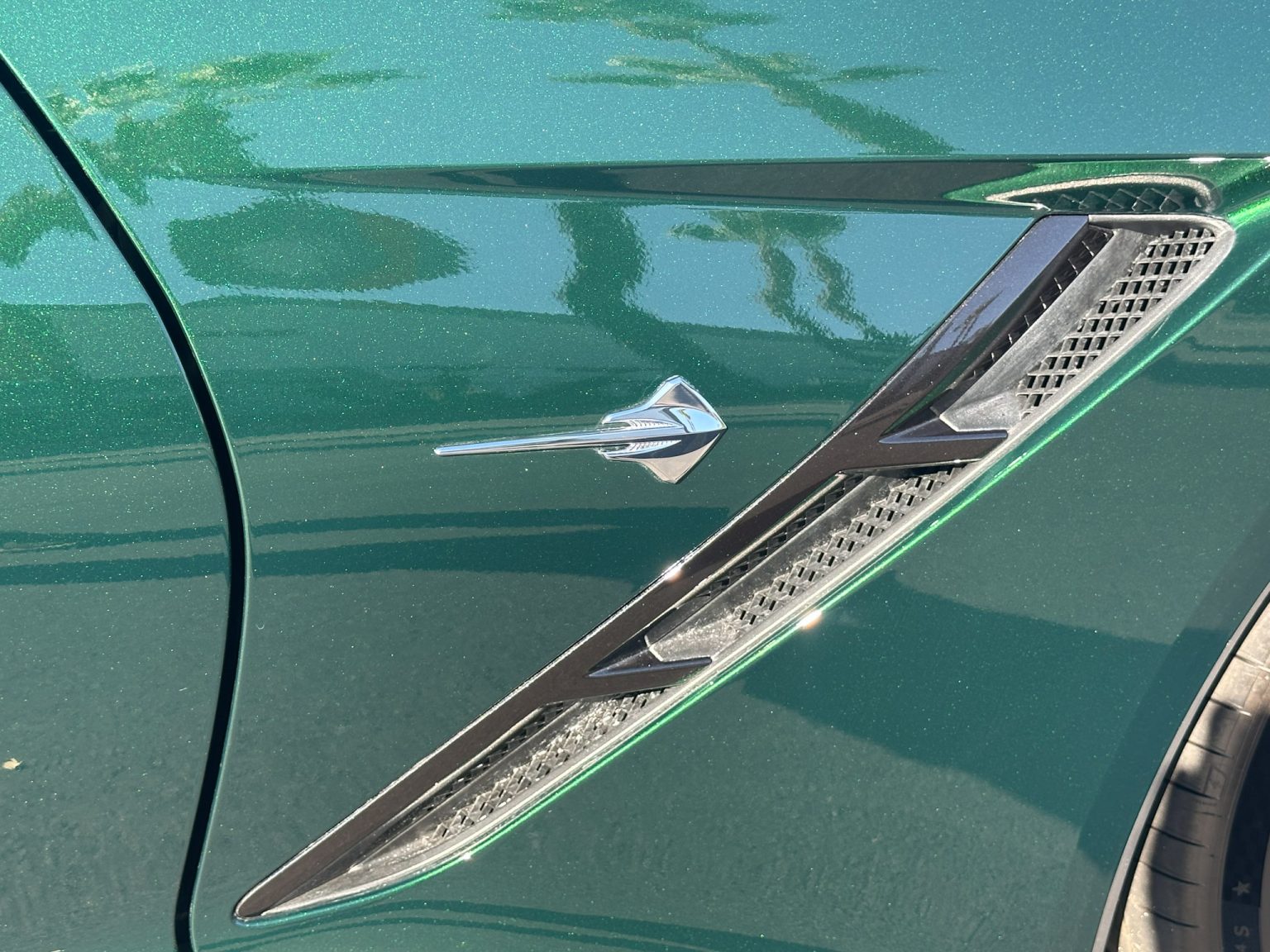 BaT 2014 Lime Rock Green Corvette Convertible 8041