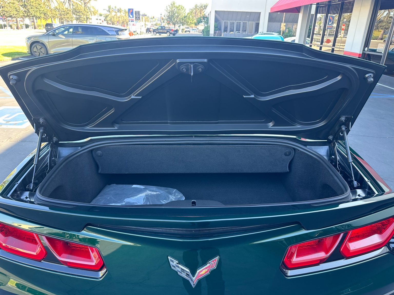 BaT 2014 Lime Rock Green Corvette Convertible 8050